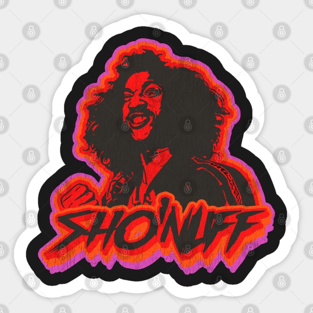 SHO'NUFF Sticker by darklordpug